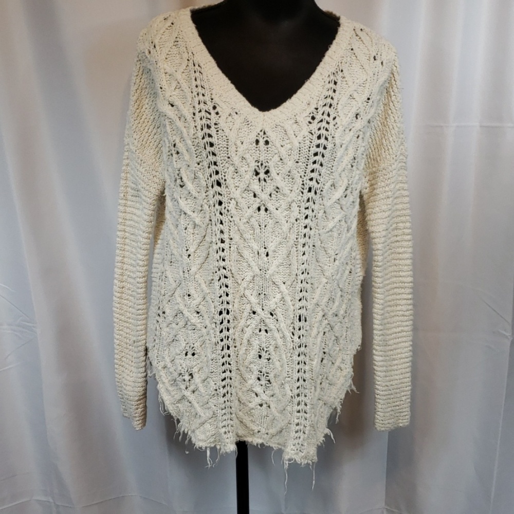 Free People Cavle Knit Loose Sweater size S